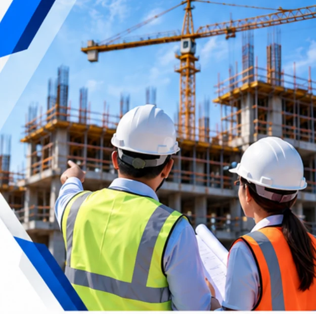 Profesionales de ingeniería en un entorno de obra